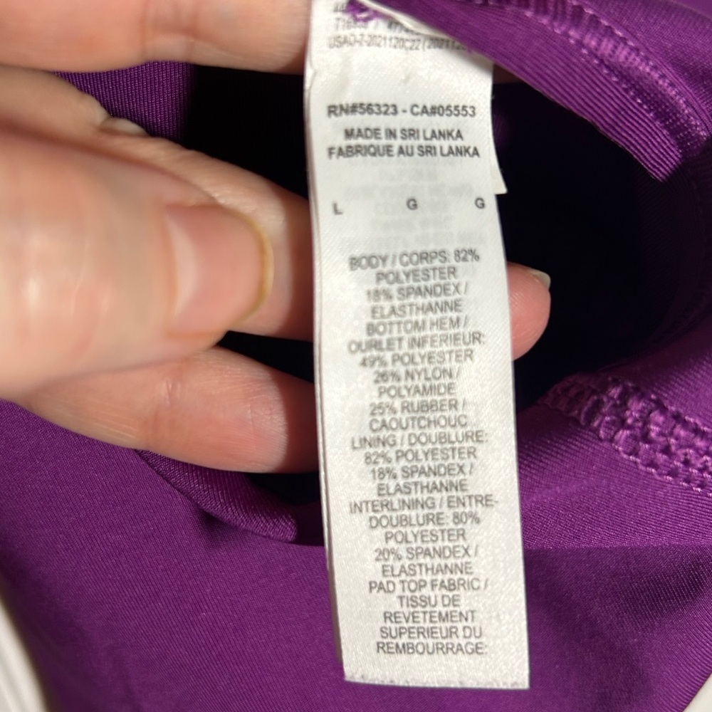 Nike Womens Victory Compression Bra Dri Fit Size Large Racerback Sports Bra - Picture 4 of 8